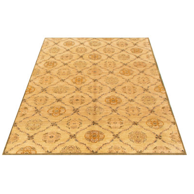 Tapis ivoire Finus Oushak 5 pi 10 po x 8 pi 10 po