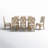 Heymann Trestle Dining Table with Upholstered and Wood Chairs-205302929-162585740
