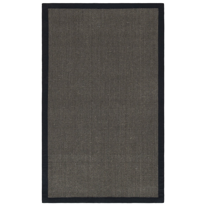 Dollard Natural Fiber Sisal With Latex Solid Color Rug, Rectangle 2'6" x 4'