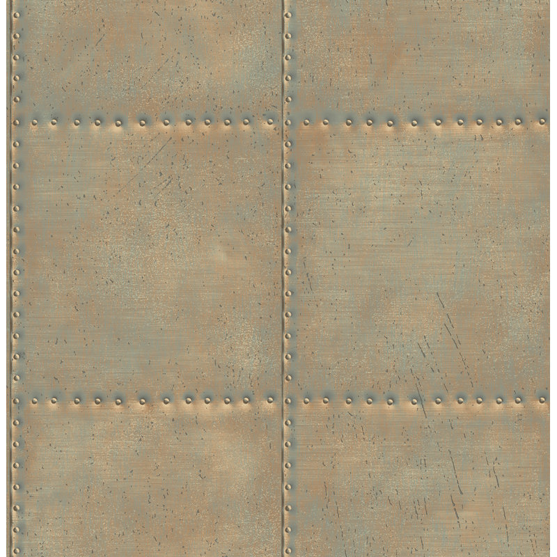 Rouleau de papier peint métallique L 33 pi x l 20,5 po, Or