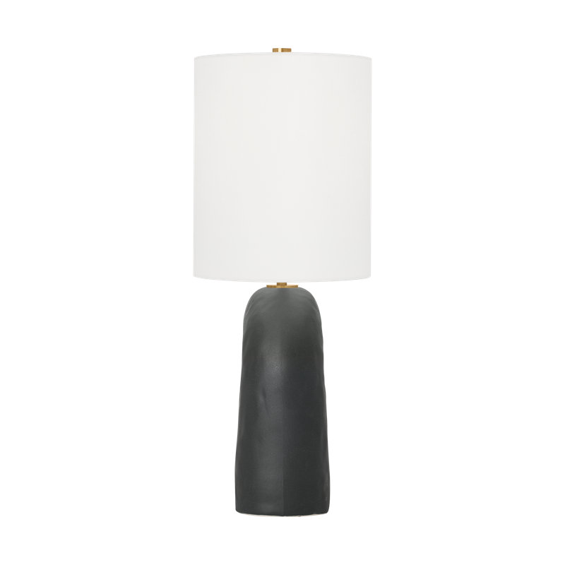 Aura Table Lamp, Rough Black