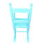 Fauteuil à bascule, fini bleu - Bois massif robuste pour une utilisation intérieure et extérieure. Siège et dossier confortables et polyvalents. Construction en bois franc pour un confort optimal. Support pour les doigts et les mains.