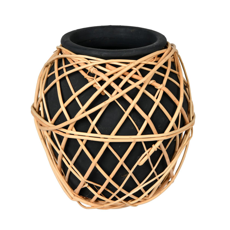 Vase de table en charbon Jay