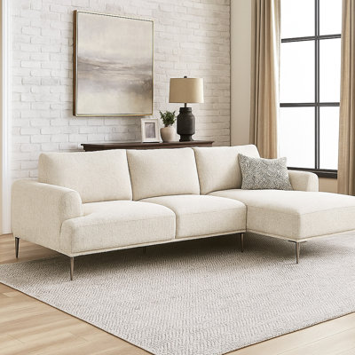 Canapé modulaire Batty L, chenille, 113 po, réglable