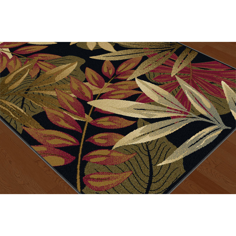 Beauford Floral Indoor Rug, Round 5'3"