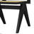 Solid wood rattan dining chair home simple