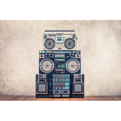 Cassette Tape Recorders 1 Piece Wrapped Canvas Wall Art