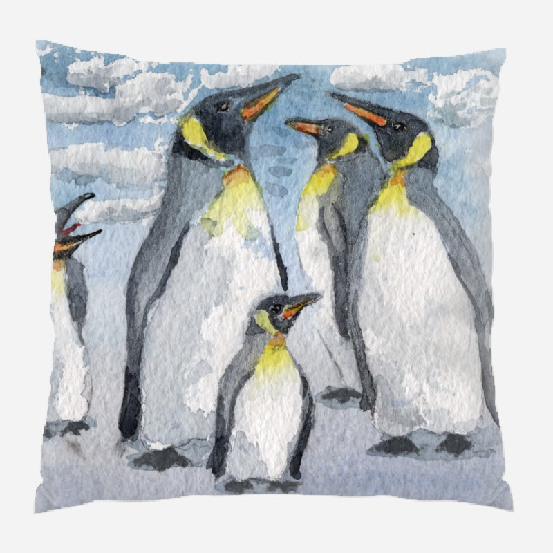 Coussin watercolour Kerra, Microsuède, Intérieur