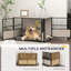 Table de bout pour chien 39,5 ", cage intérieure en bois pour chenil avec 3 portes, pour petits et grands chiens