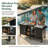 Metal Outdoor Grill Cart With Fold-out Prep Table