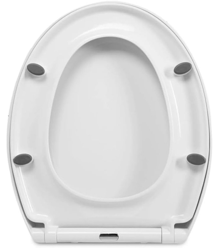 Soft Close Oval Toilet Seat - White