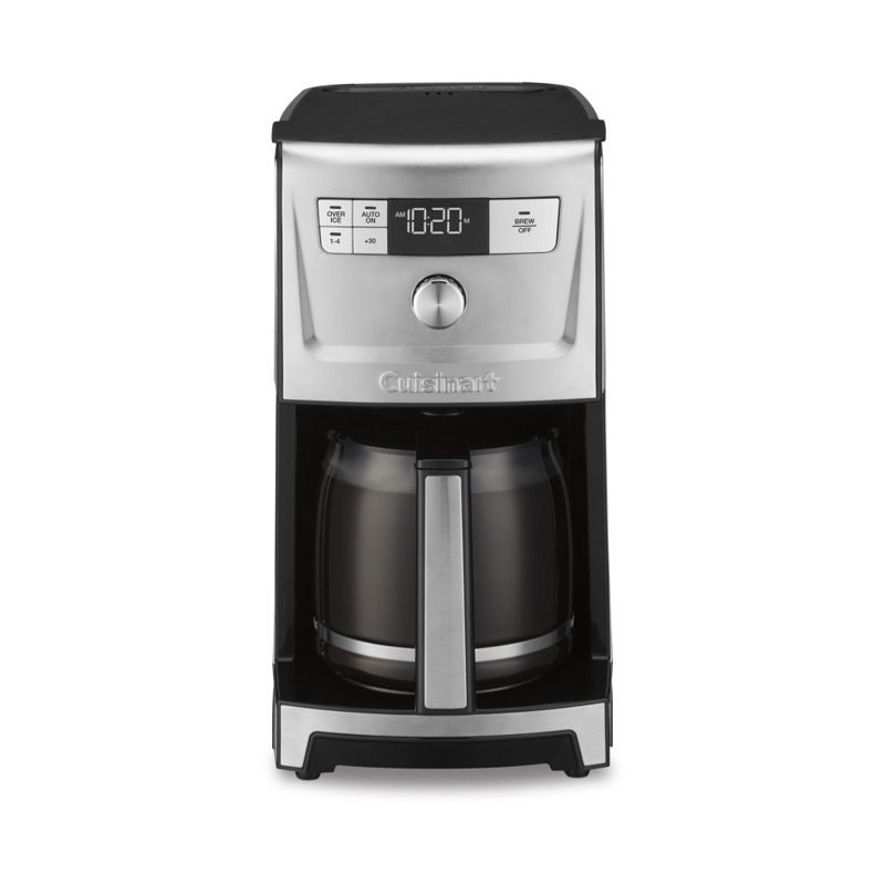Perfectemp 14-Cup Programmable Coffeemaker, Stainless Steel/Black