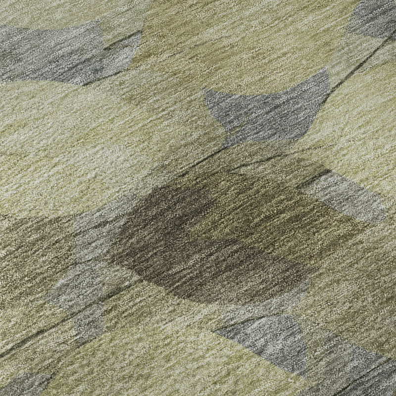 Tapis floral lavable à la machine de qualité supérieure Mayfield AMF2444, Fern, 9' x 12'