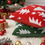Abstract Red + Green Backrest Cushion