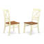 Ensemble de table de salle à manger 5 pièces comprenant une table de cuisine rectangulaire avec rallonge papillon et 4 chaises de salle à manger, babeurre et cerise-20549008-132939999