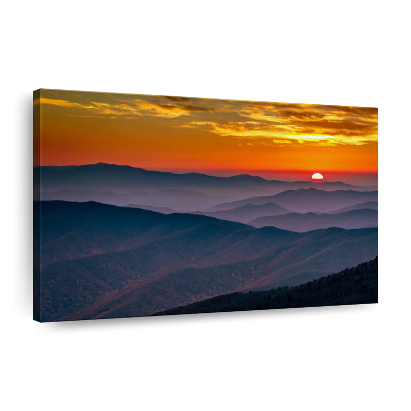 Blue Ridge Mountains, reproduction sur toile, H 20 po x l 30 po x P 1,25 po