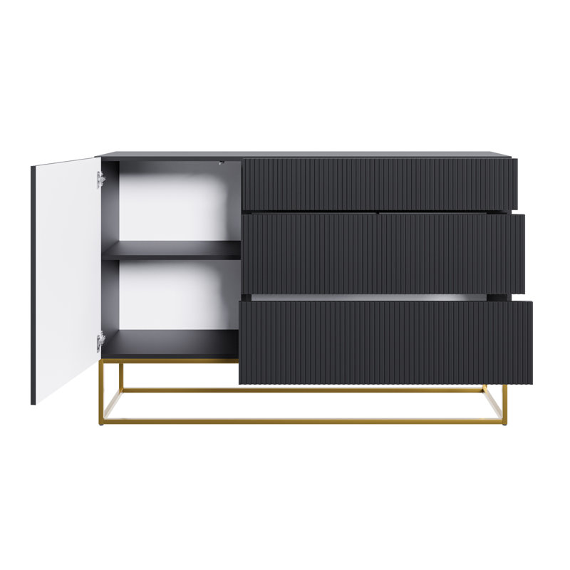 Janel 140cm Sideboard, Black