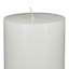 Ensemble de 2 bougies en cire de soja non parfumées Jomi, finition blanche classique-124561751