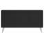 Three-Door Fluted Chest of Drawers Black with Legs-1210104838