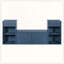 Banc de rangement tout-en-un avec coussin, compartiments, tiroirs et tablettes ouvertes, banc de rangement-129506414