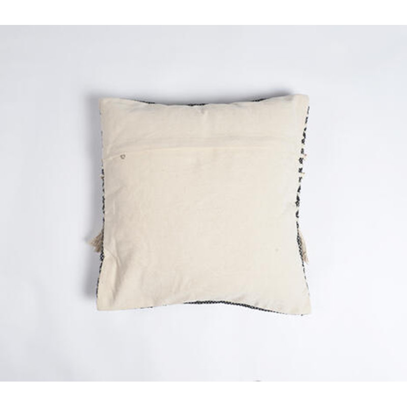 Casjen Fringed Cotton Pillow Cover