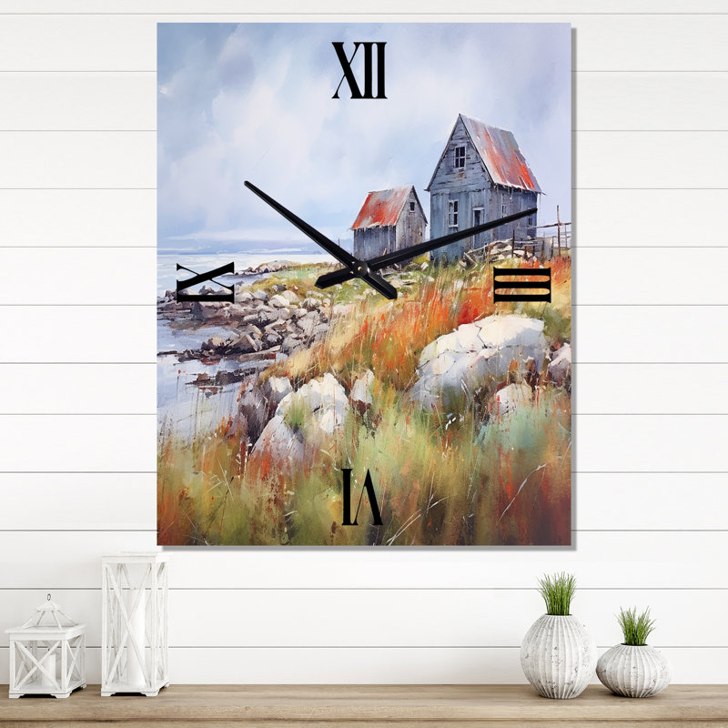 Rustic Refuge Lakehouse II - campagne très grandes horloges murales, Petit