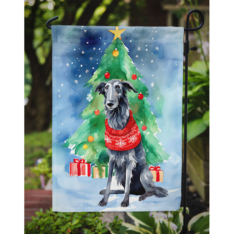 Drapeau de Noël écossais écossais, H 15,5 po x l 11,25 po