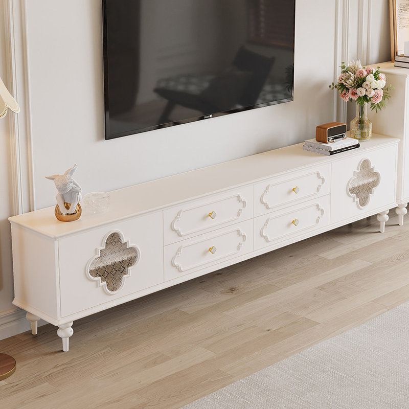Meuble télé moderne en bois manufacturé beige, 70.87