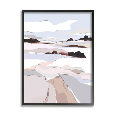 " Winter Mountain Abstract Landscape "