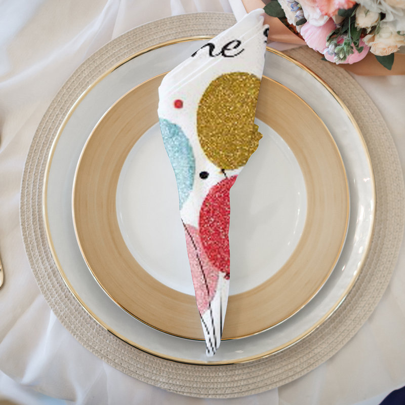 Paquet de 20 serviettes de table Bonne fête 3 pièces