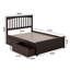 Lit plateforme en bois massif Huntsville avec pied de lit et tiroirs de rangement assortis-634937600-634937601