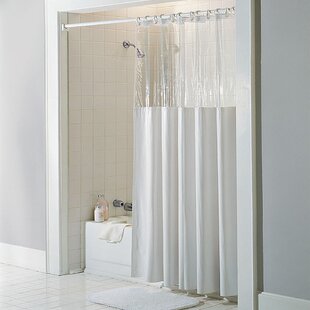 Clear Shower Curtain With Design On Bottom