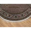Tapis oriental rond blanc perle 7 pi 6 po x 7 pi 6 po Tabriz Mahi avec médaillon poisson