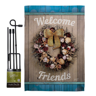 Double Sided 18.5 in. H x 13 in. W Flag set