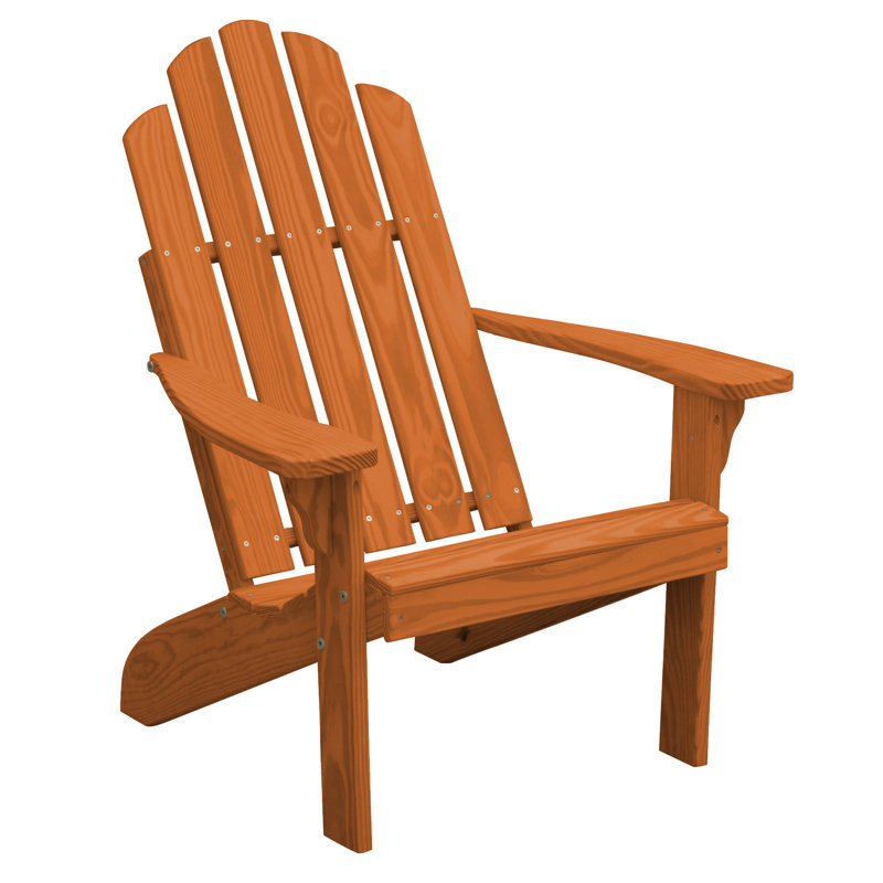 Chaise Adirondack en bois Urich, Teinte séquoia