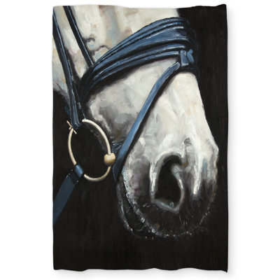 Horse with Harness Duvet Cover | Animals Bedroom Decor