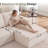 108" Modular Sofa Corduroy Modern L Shaped Sectional For Living Room-1473597404