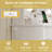 Fraydoun Vanity Makeup Vanity Set 42.5''W, 5 Drawers, 6 Shelves, Adjustable LED Lights Mirror & Charging,Farmhouse Style-988954402