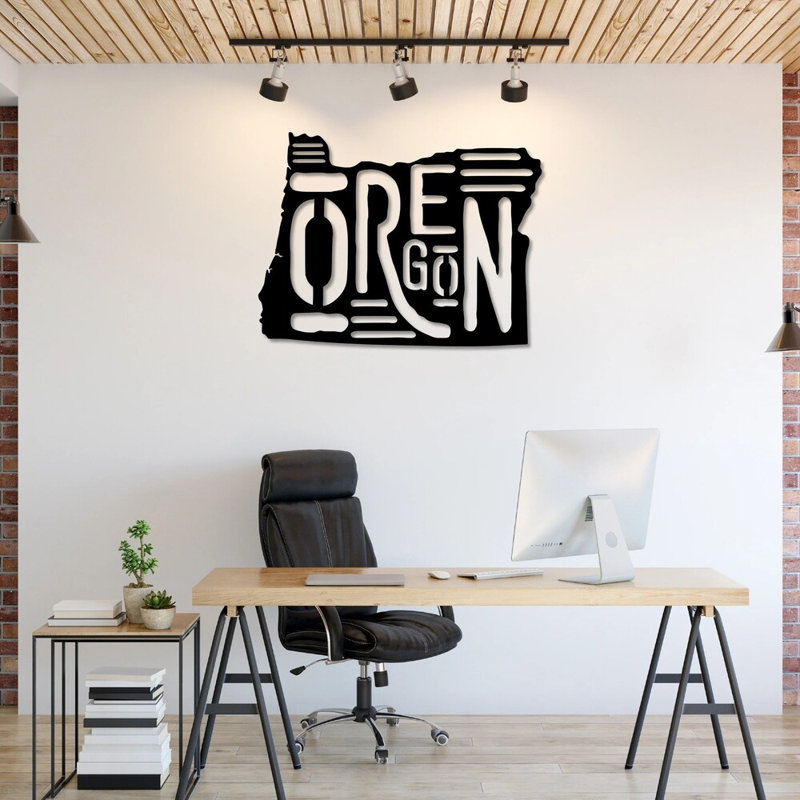 Oregon State - art mural State Pride, Noir, H 32 po x l 32 po x P 0,12 po