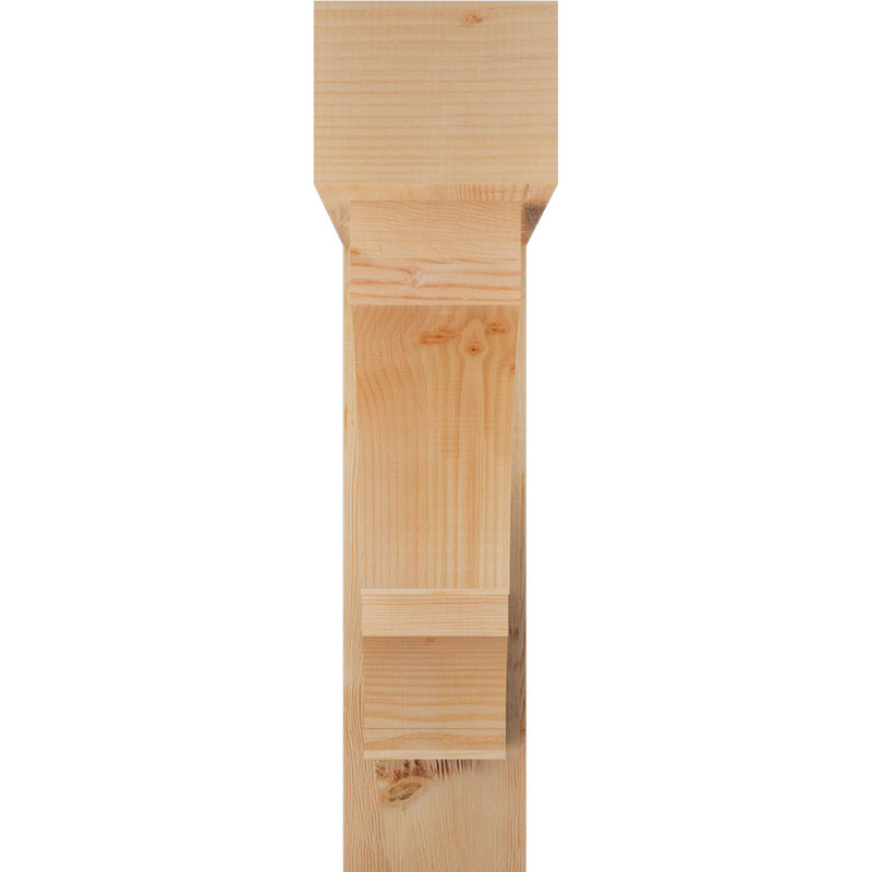 Support de bloc Balboa avec entretoise décalée, 34 x 34, Sapin Douglas de l 8 po (scié brut)