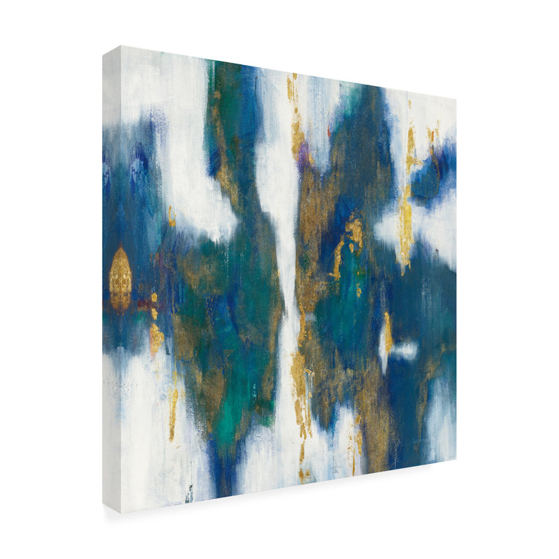 Œuvre sur toile bleue, Danhui Nai, H 24 po x l 24 po