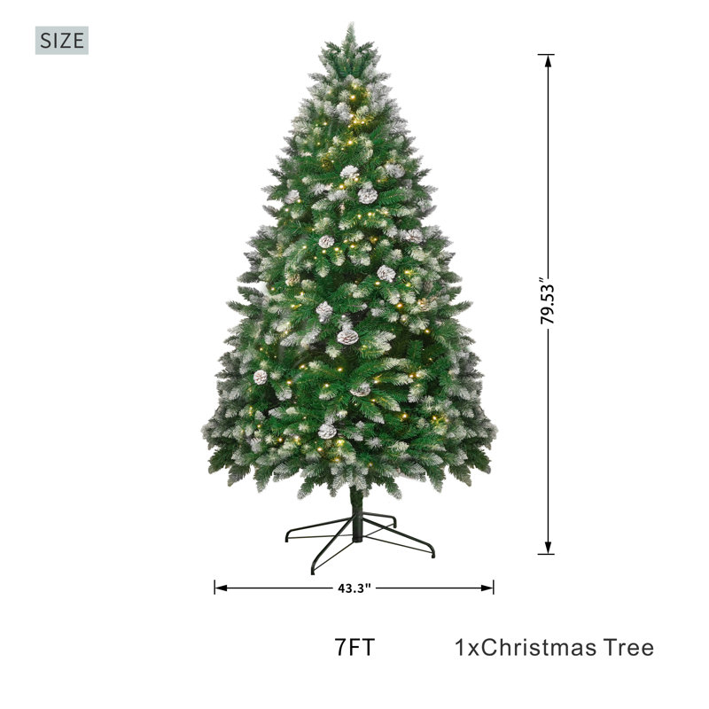 Arbre de Noël Teniente, 7', Illuminée