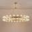Wagon Wheel Chandelier With Crystal Shade-271068635-287412096