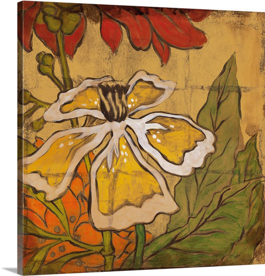«Golden Day II» par Liz Jardine, reproduction d'art sur toile, H 20 po x l 20 po x P 1,25 po