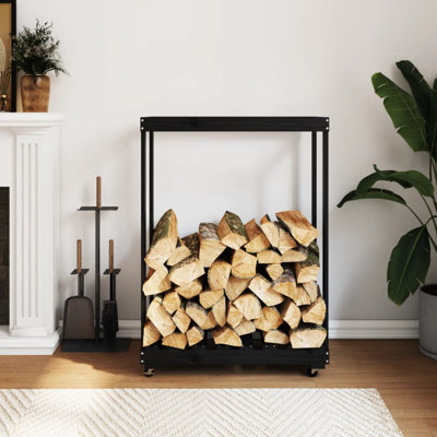 Alexender 76.5cm W Solid Wood Log Rack