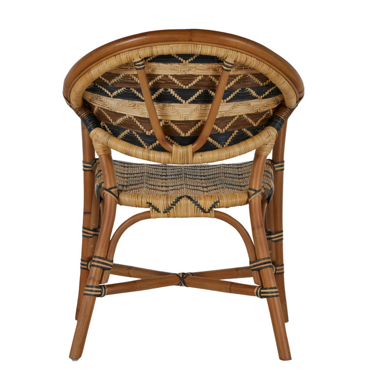 Emmett Brown Rattan and Cane Arm Chair
