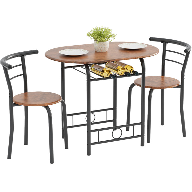 Creaser 1-Person Four Leg Oval Dining Set | Wayfair