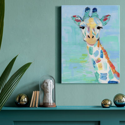 " Cool Giraffe " Painting Print
