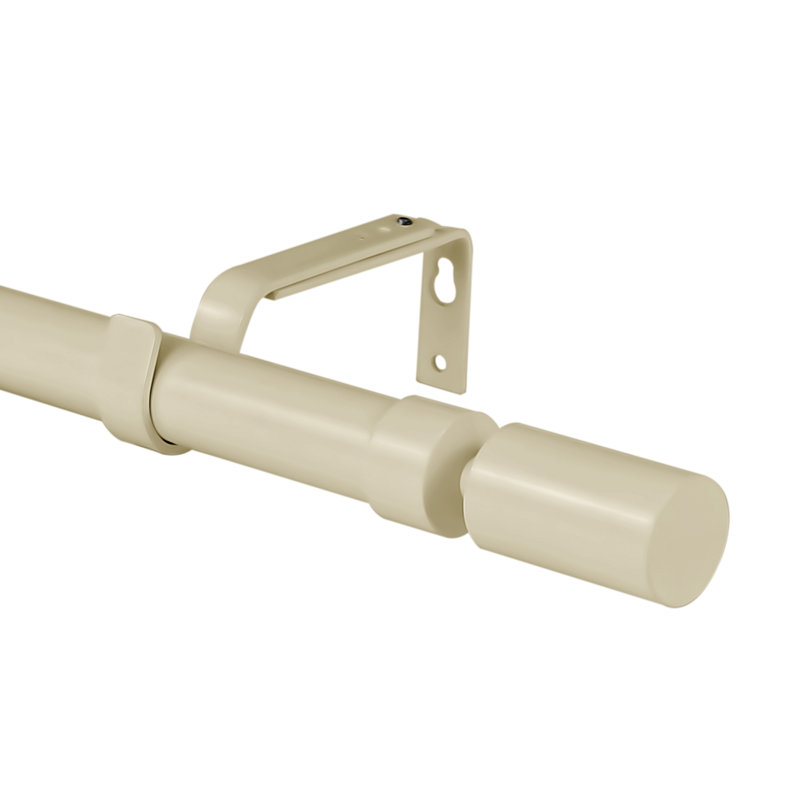 Tringle à rideaux simple Airius, l 84 po à 120 po, Blanc français