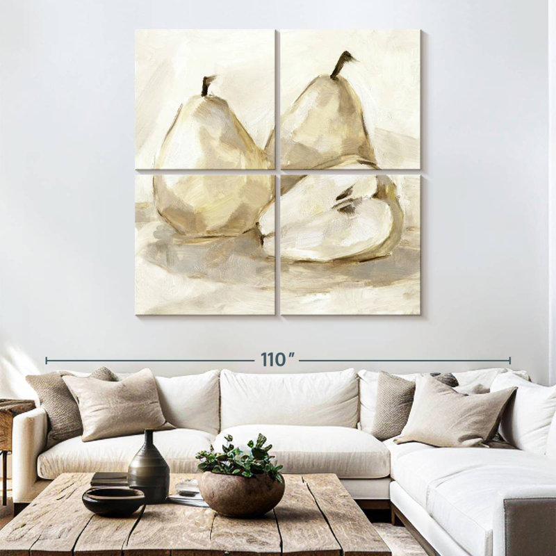 Yarlin White Pear Study I, 74" H x 74" W